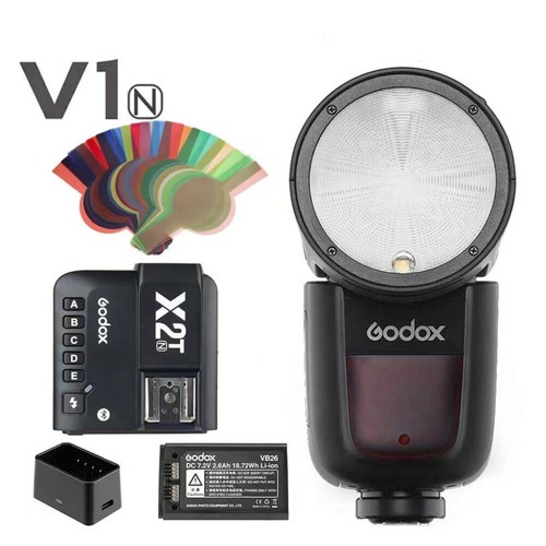 Godox V1-N Camera Flash Speedlite X2T-N Bluetooth Transmitter For Nikon D850 D90 - Picture 1 of 12