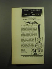 1960 Airguide Biscayne Wall Barometer Ad - Today's guide for living comfort