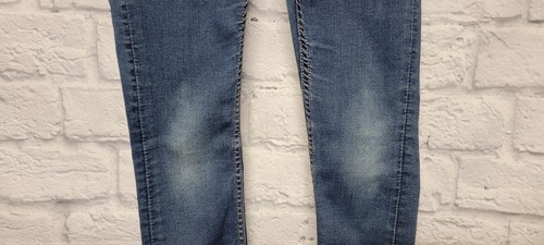 GIRLS 7 8 SUPER SKINNY FIT ELASTIC WAIST PULL ON DISTRESSED STRETCH JEGGINGS - Picture 8 of 24