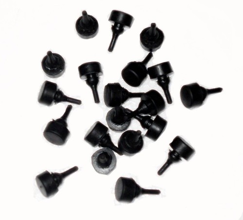 Lot De 50 Pieds En Caoutchouc Alimentaire – Diamètre 0,671", Hauteur 0,250", Pour Planches à Découper Ou Meubles, Clair