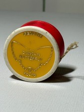 VTG 70s/1970s-era DUNCAN Butterfly Yo-Yo Yellow/Red/White YoYo Toy
