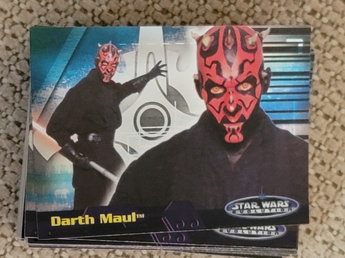 Juego de 90 cartas Topps Star Wars Evolution 2006 Boba Fett Leia Darth Vader Maul - Imagen 5 de 8
