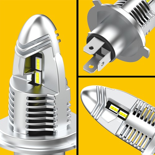 AUXITO 9003 H4 LED Headlight Bulbs 360° High Low Lamps Super White CANBUS Q10 - Picture 9 of 13