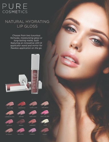 Pure Cosmetics Natural Hydrating LED Light Up Lip Gloss, Shade: Pouty Pink - Picture 2 of 2