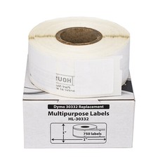 DYMO 30332 1x1 Direct Thermal Multipurpose Labels (1" x 1") - (6) Rolls of 750