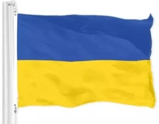 Ukraine Ukrainian Flag 3x5FT 150D Printed SPUN Polyester W/ GROMMETS