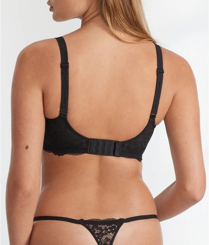 Camio Mio BLACK Mio Lightly Lined Underwire Demi Bra, US 38DDD, UK 38E - Picture 4 of 4