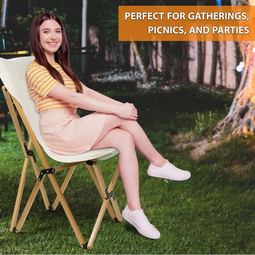 NEW DELUXE STRONG STEEL METAL FRAME FABRIC PADDED FOLDING OFFICE BACK REST CHAIR - Picture 13 of 27