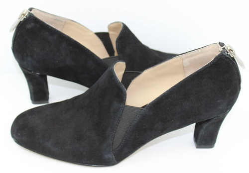 Adrienne Vittadini Womens Black Suede AV Lave Classic Shootie Pump Size 7M - Picture 8 of 16