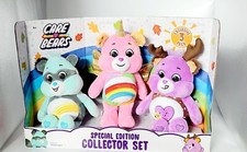 Special Edition Care Bears Collector Set - Take Care, Cheer  Wish Bears -NEW