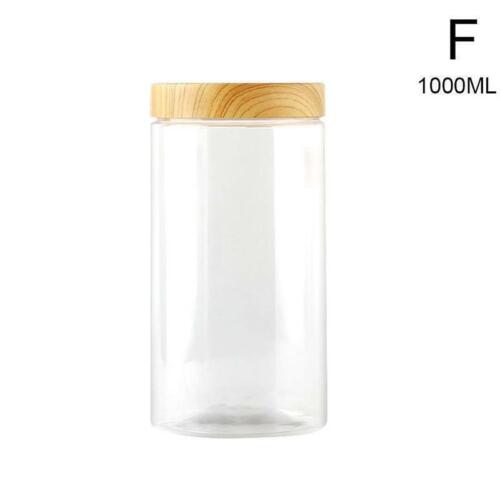 Transparent Plastic Bottle Body With Lid Container I6X0 Containers Kitchen Y3S4 - Picture 17 of 17
