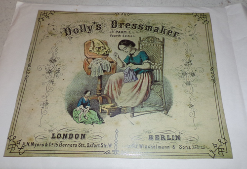 DOLLY'S DRESSMAKER PART 1, FOURTH ED LONDON/BERLIN 10 UNCUT PAPER PATTERNS 18" - Picture 2 of 3