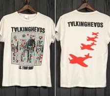 Rare 1980 Talking Heads Band US Tour 2 Side White Unisex T shirt vtg S-5XL