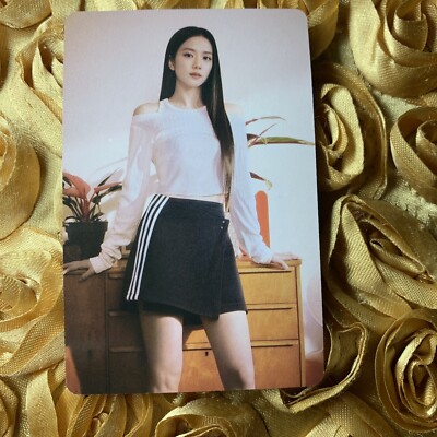 Jisoo BLACKPINK Group Born Pink Tour Celeb K-pop Girl Photo Card White Black 2