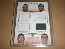 2012-13 Panini Immaculate Ellis Jennings Ilyasova Henson Quad Jersey 34/50 NBA