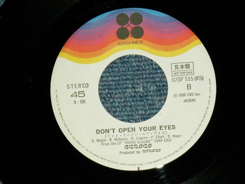 KANSAS Japan 1980 PROMO NM 7"45 HOLD ON - Picture 6 of 6