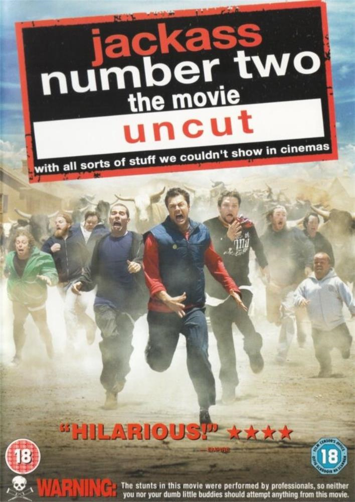 Jackass: Number Two Uncut Movie DVD FREE SHIPPING