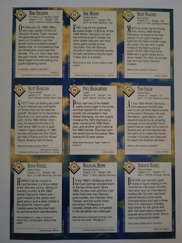 2/92 Sports Illustrated For Kids - Uncut Sheet #10-18 Winter Olympic Champion - 第 2/2 張圖片