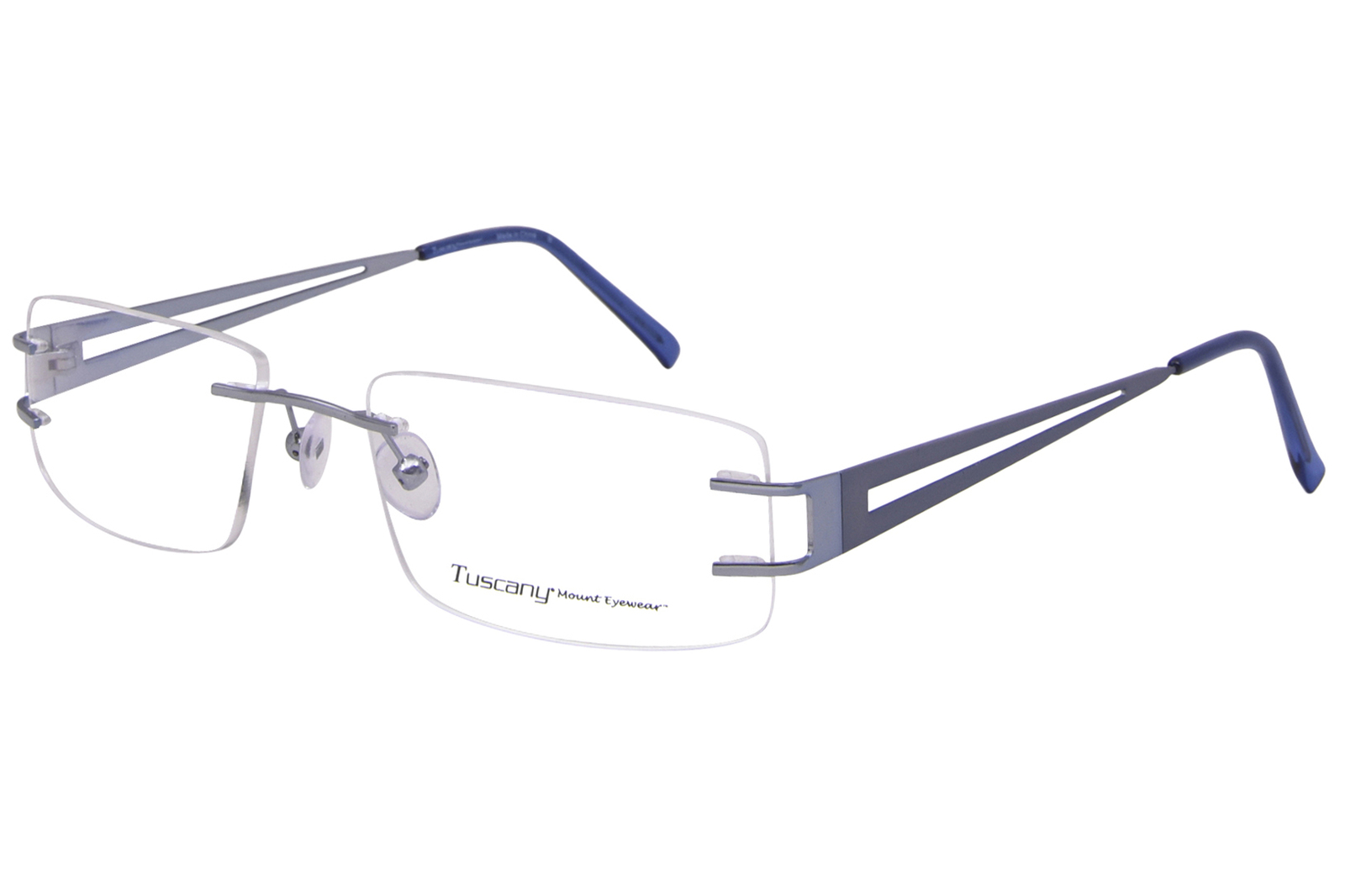 Мужские очки Tuscany Studio Eyeglasses OTC 09 Синяя оптическая оправа без оправы 56 мм 22690₽