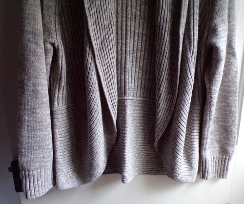Apt 9 Women's Gray Open Front Cardigan Shawl Collar  Long Sleeve Size XL - Picture 2 of 5
