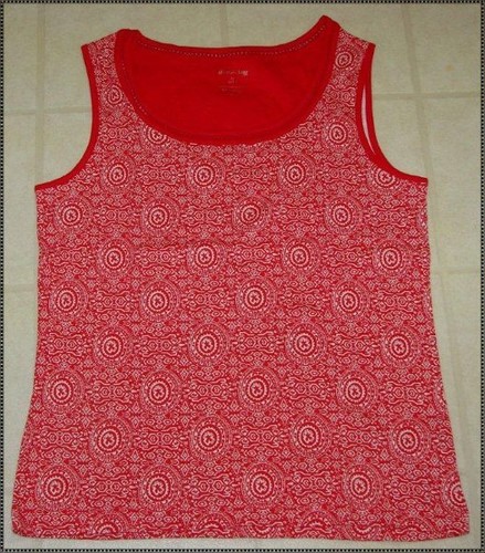 Camiseta sin mangas de punto de algodón para mujer: S-M- - Imagen 3 de 8