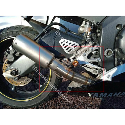 Slip for Yamaha YZF R6 2006-2023 Exhaust Link Pipe Muffler Tips Modified System - Picture 3 of 10