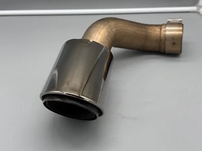 Original Porsche Cayenne 9Y0 Turbo Sport Endrohr Sportauspuffanlage S Brushed L - Bild 1 von 4