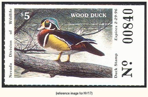 D2K Nevada Duck Stamp 1995 $5.00 Coll - 第 1/1 張圖片