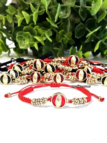 12 Pc Virgen De Guadalupe Bracelet Baptism Favors Comunion Pulseras Recuerdos  - Bild 4 von 6