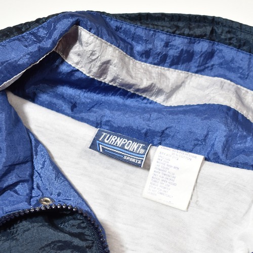 Vintage TURNPOINT Sports 90's Color Block Full-Zip Track Windbreaker Jacket - L - Picture 4 of 4