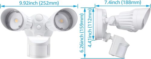 1 Pack 20W Motion-Activated LED Outdoor Security Light 5000K White - Picture 5 of 7