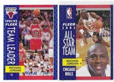 1992-93 Fleer basketball Michael Jordan cards-NM