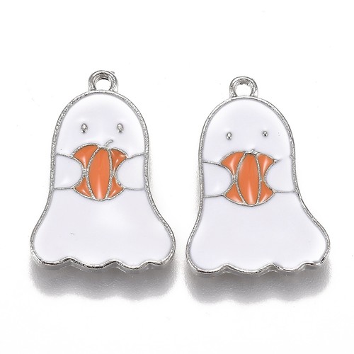 Halloween Kürbis Jack-O'-Laterne Magischer Hut Kleiner Geist Metall Anhänger Charms - Bild 26 von 88