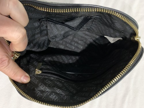 Steve Madden Crossbody Black Purse - Picture 5 of 8