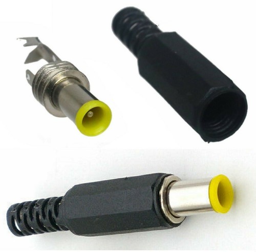Paquete de 5 conectores de enchufe macho con punta de barril de soldadura de 5,0 x 3,0 x 1,2 mm de alimentación de CC 5,0x3,0 x 1,2 mm - Imagen 3 de 6