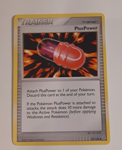 Plus Power Trainer Pokemon Card 121/ 132 2007 - Picture 1 of 2