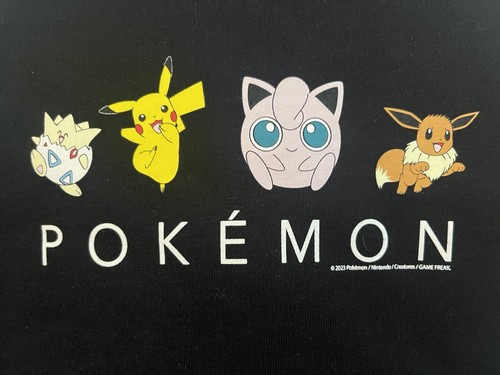 Old Navy Unisex Kids Cute Pokemon Pikachu Cozy Fleece Pullover Hoodie Black XS 5 - Picture 2 of 5