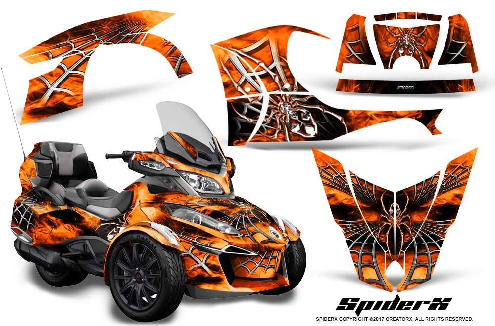 CAN-AM BRP SPYDER RT 2014-2019 CREATORX GRAPHICS KIT DECALS