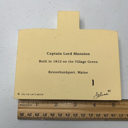 Cat's Meow Village Captain Lord Mansion Kennebunkport Maine 1992 Regal Sitter - Bild 6 von 17