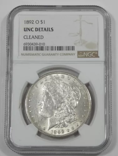 NGC Authentic 1892-O Morgan Dollar Silver Dollar UNC Details