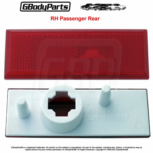 81-88 Cutlass Front Fender Rear Quarter Side Marker Light Lens Gasket & nut KIT - Picture 5 of 5