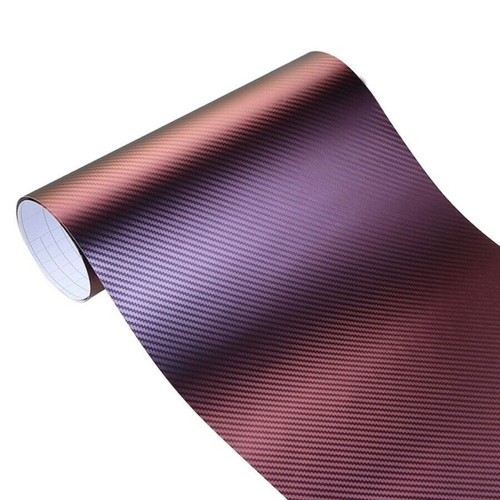 3D Chameleon Carbon Fiber Car Interior Panel Sticker Accessories DIY Wrap 100CM - Imagen 6 de 12