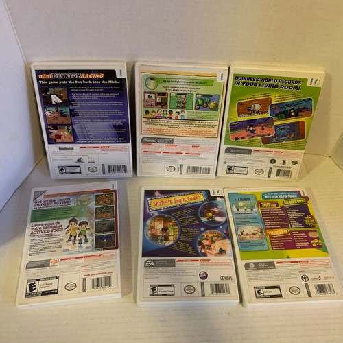 Wii Desktop Racing Big Brain Academy Guinness Record Active Life Boogie Just Da - Picture 2 of 24