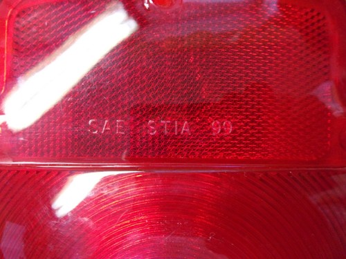 vintage pair ford tail light red lens covers SAE STIA 99 FREE SHIPPING - Picture 13 of 23
