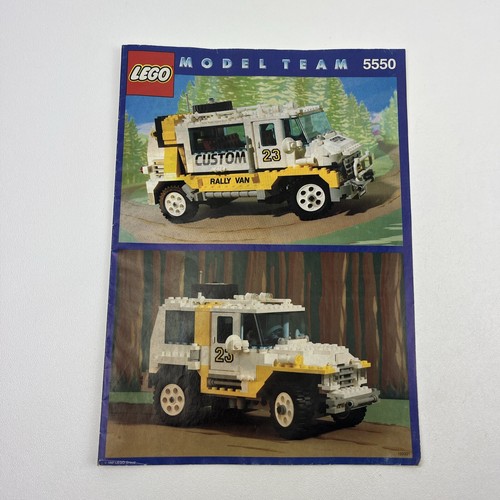LEGO Model Team 5550 Instructions Manual Booklet ONLY Vintage 1991 Rally Van - Picture 2 of 14