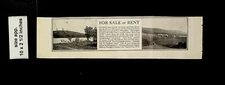 1921 For Sale or Rent Real Estate Garden City NY Vintage Print Ad 14027