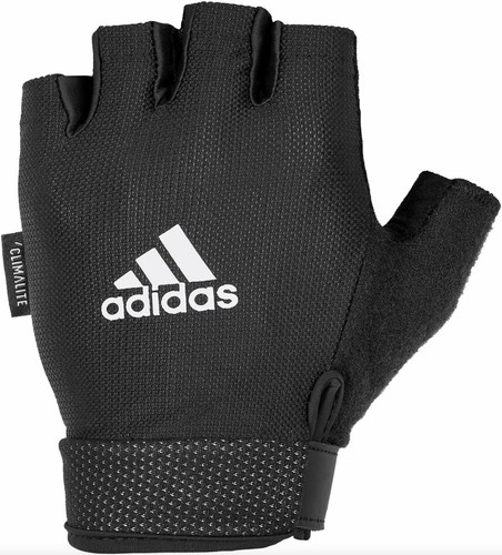 NUEVO CON ETIQUETAS Adidas Mujer Climalite Ajustable Esencial Guantes de Entrenamiento Medio Dedo - Imagen 7 de 7