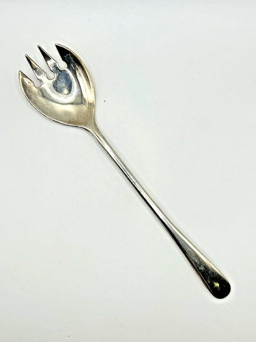 Vintage Italian Silver Plated Serving Fork | Mid Century Modernist Design | 22.5 - Picture 2 of 6