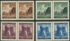 Bohemia & Moravia #56-59 Prague Fair 1941 German Occupied Czechoslovakia Postage