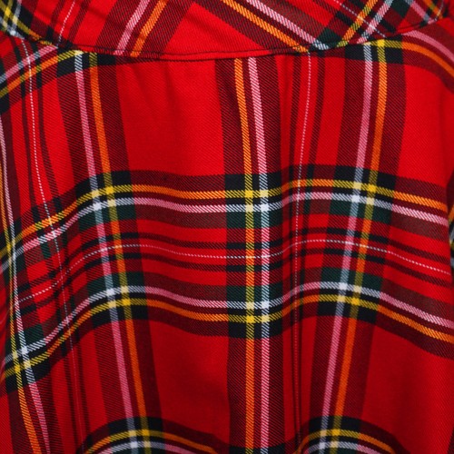 Ladies Womens Tartan Check Pinafore Dungarees Buttoned Mini Skirt Dress 8 - 14 - Picture 3 of 15